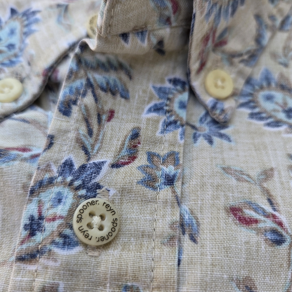 Reyn Spooner Aloha Hawaiian Shirt Floral Print Size XXL - Picture 3 of 10